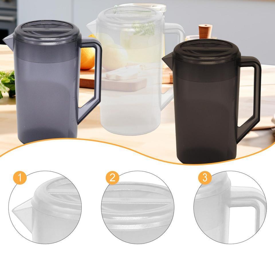 Water Jug Fridge Jug Pitcher Beverage Container with Lid Portable Teapot Beverage Jar for Home Fridg