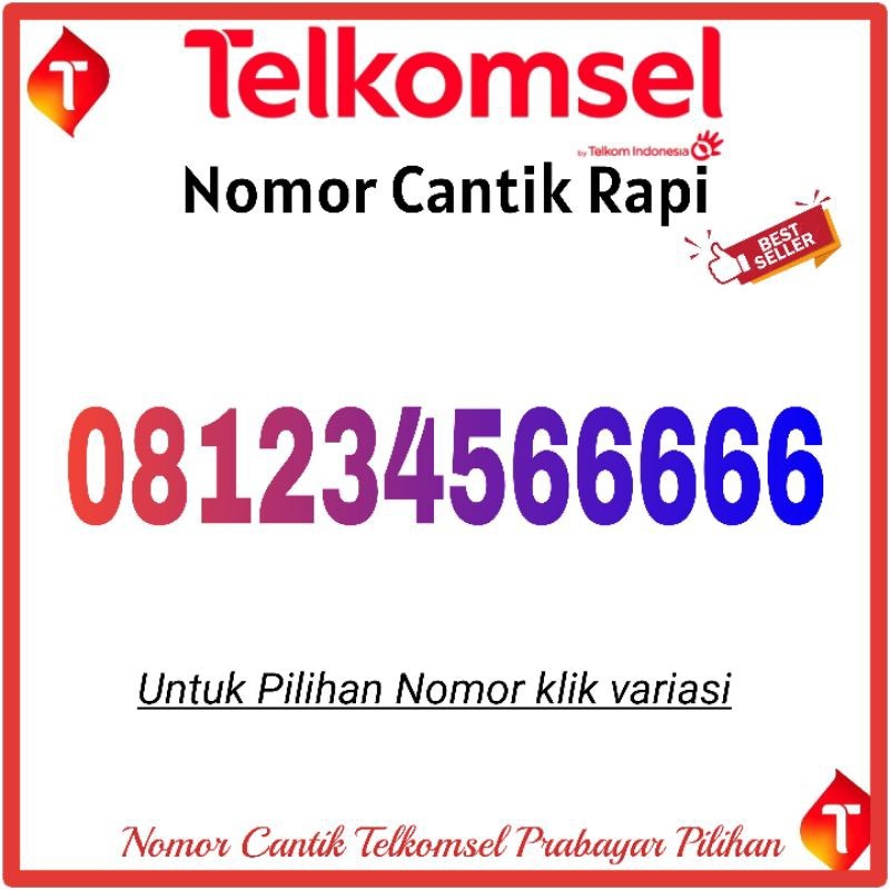 Murah Nomor Cantik Simpati 08123456 Murah Belum Registrasi