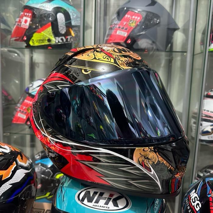 NHK GPR TECH BALINESE GARUDA PLUS VISOR IRIDIUM - S
