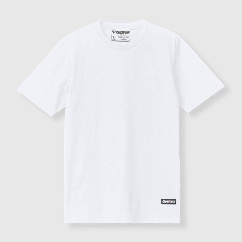 PRAYERFAITH - T Shirt Reguler Polos Hitam Kaos T-shirt Tshirt