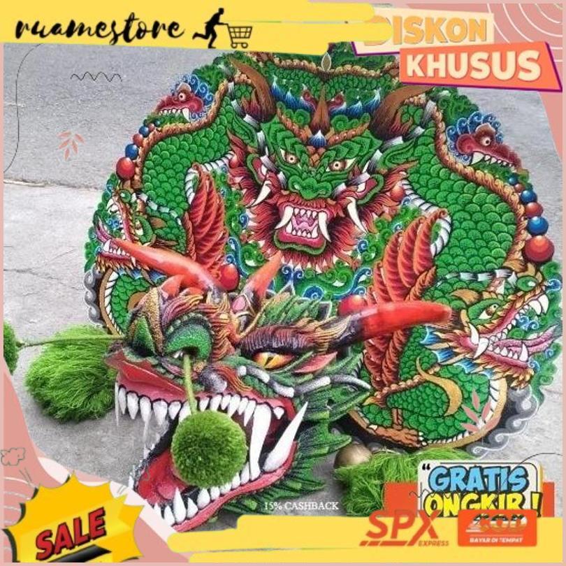 TERBARUU Asli Bagus [Promo] Original Barongan |Barongan Versi Devil Kayu Kombinasi Spon Bonus Kemul 