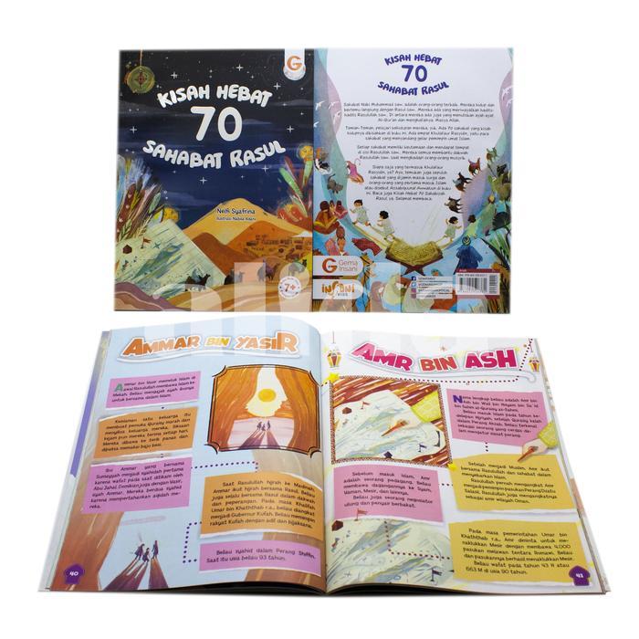 Buku Anak Kisah Hebat 70 Sahabat Rasul, Sahabat Nabi Buku cerita anak