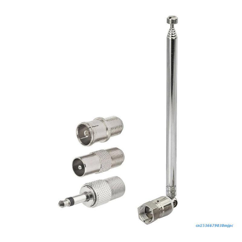 F Type FM Rao Antenna Telescopic FM Antenna Replacement Indoor Receiver