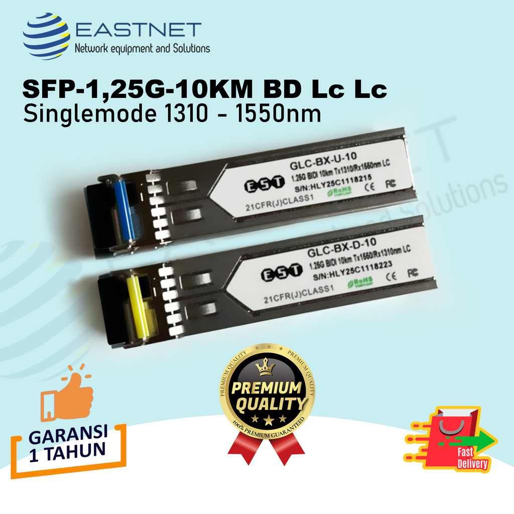 SFP BiDi 1G 10 KM  Compatible Mikrotik Cisco Huawei LC BIDI (1PAIR)