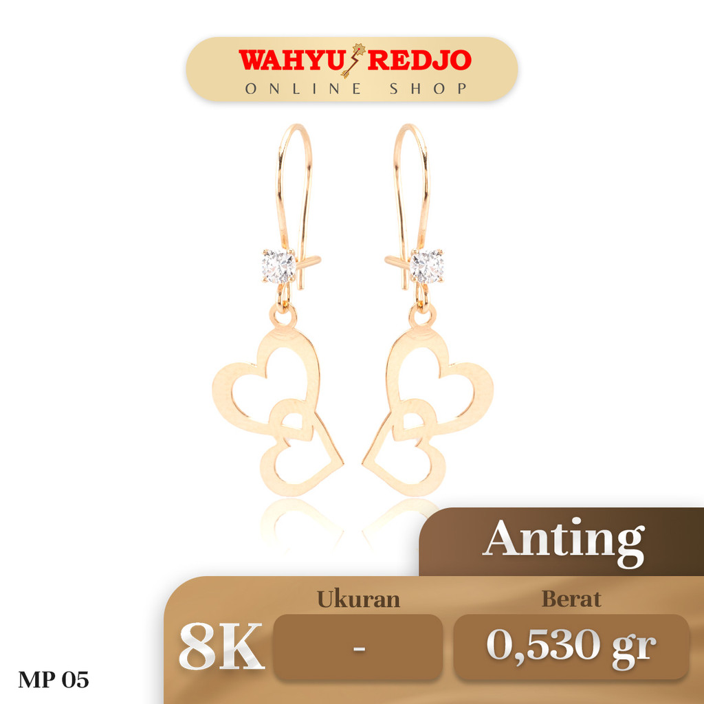Anting-Anting Emas Gondel 8K Wahyu Redjo AN-8K-30020673