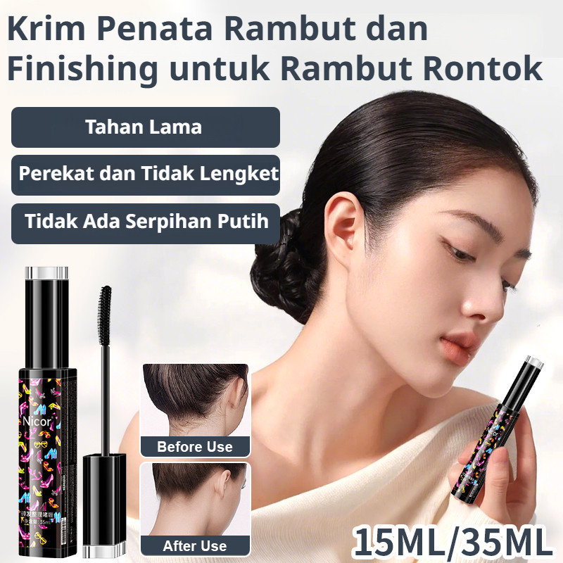 Instant Rapih & Praktis Gel Penata Rambut Mini Wanita Anti Frizz / Hair Gel Rambut Pendek / Styling 