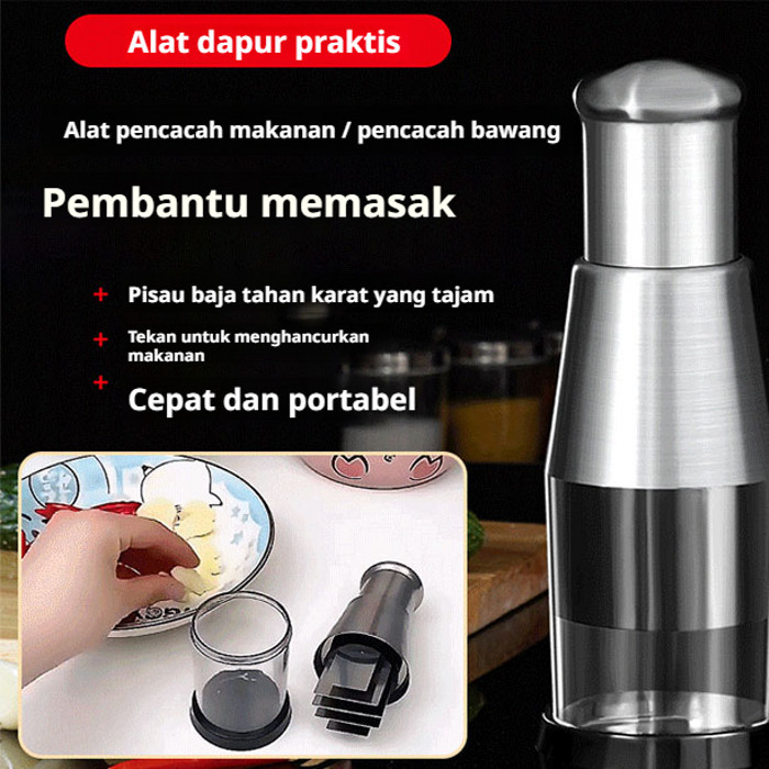 Alat Pemotong Bawang Putih Multifungsi, Alat Pemeras Bawang Putih Stainless Steel, Alat Penumbuk Baw