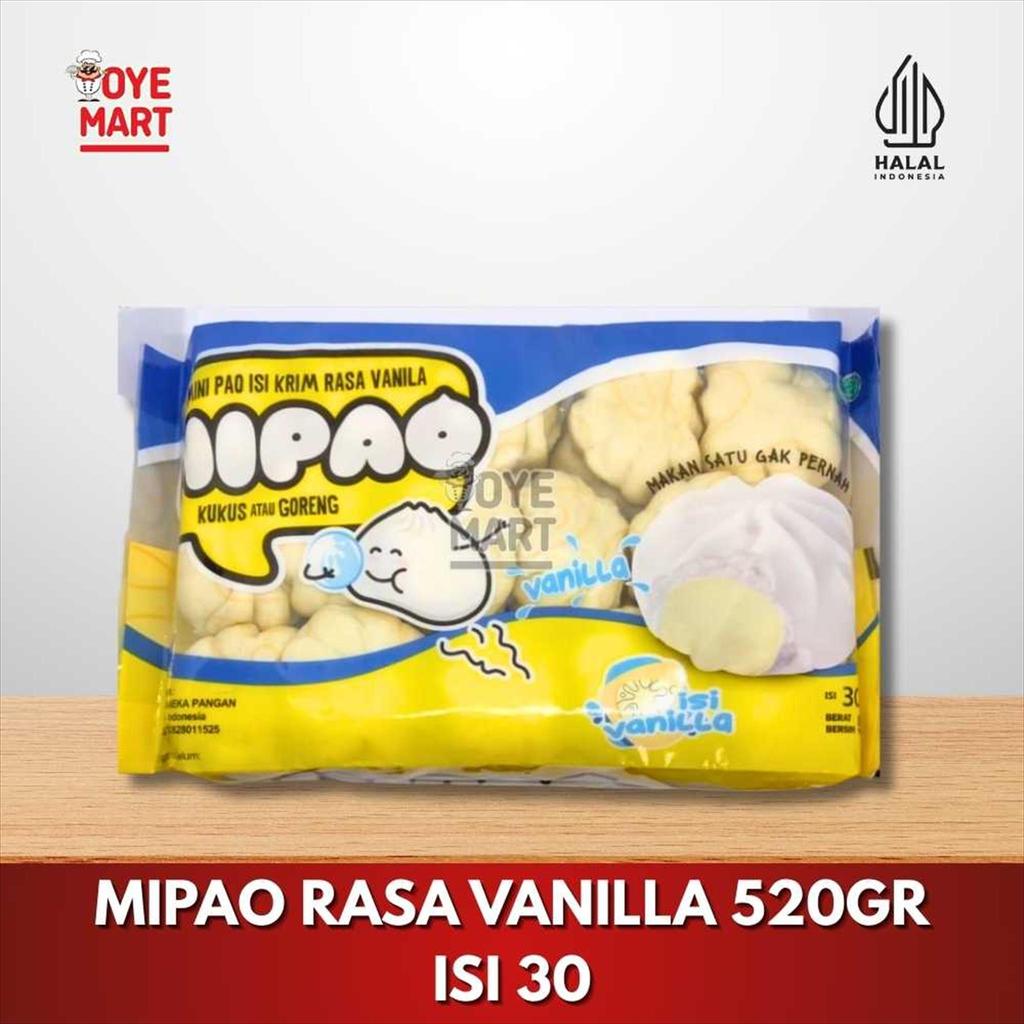 MIPAO RASA VANILLA 520GR ISI 30PCS / BAKPAO / FROZEN FOOD
