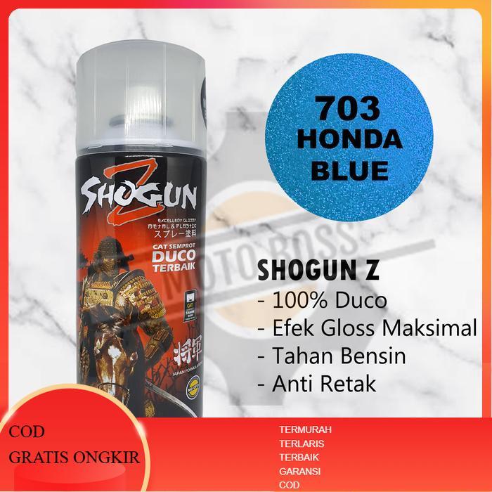 Cat Semprot Shogun Z Honda Blue 703 - Pilok Pilox - 400cc