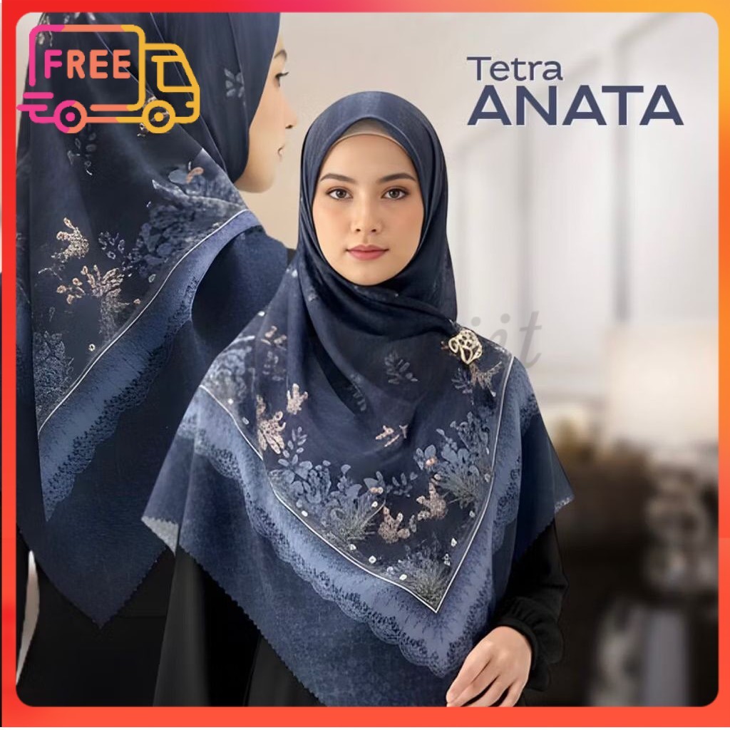 DISKON RABBANI ORI Rabbani - Tetra Anata AN 1.3 / Hijab segiempat Jumbo / Rabbani Ori Al-Muqiit.Shop