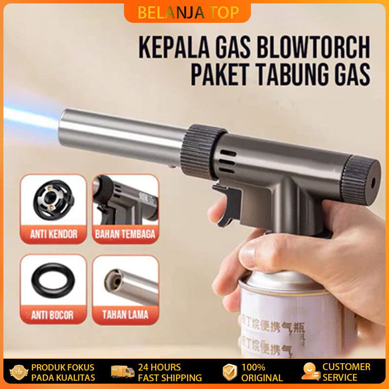 FLAME GUN TORCH PAKET TABUNG GAS Kepala Gas Bahan Besi Las Portable ANTI BOCOR