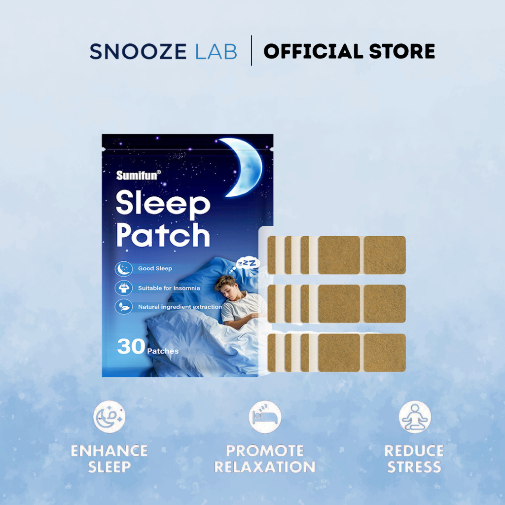 Snooze Lab Sleep Patch 30pcs Good Night Sleep Patch Plester Tidur Herbal Sleeping Patch