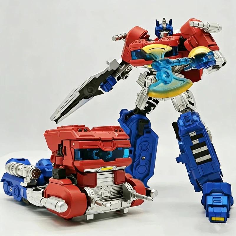 18cm SS112 Origin Optimus Prime Transforming Car Robot Action Figure Articulated Deformable Vehicle 