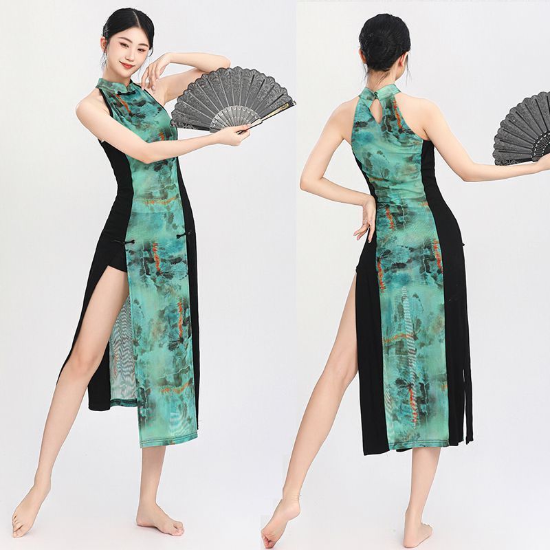 Jazz dance skirt, classical dance long skirt