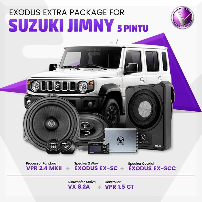 VENOM PAKET EXODUS EXTRA AUDIO MOBIL FOR SUZUKI JIMNY 5 PINTU