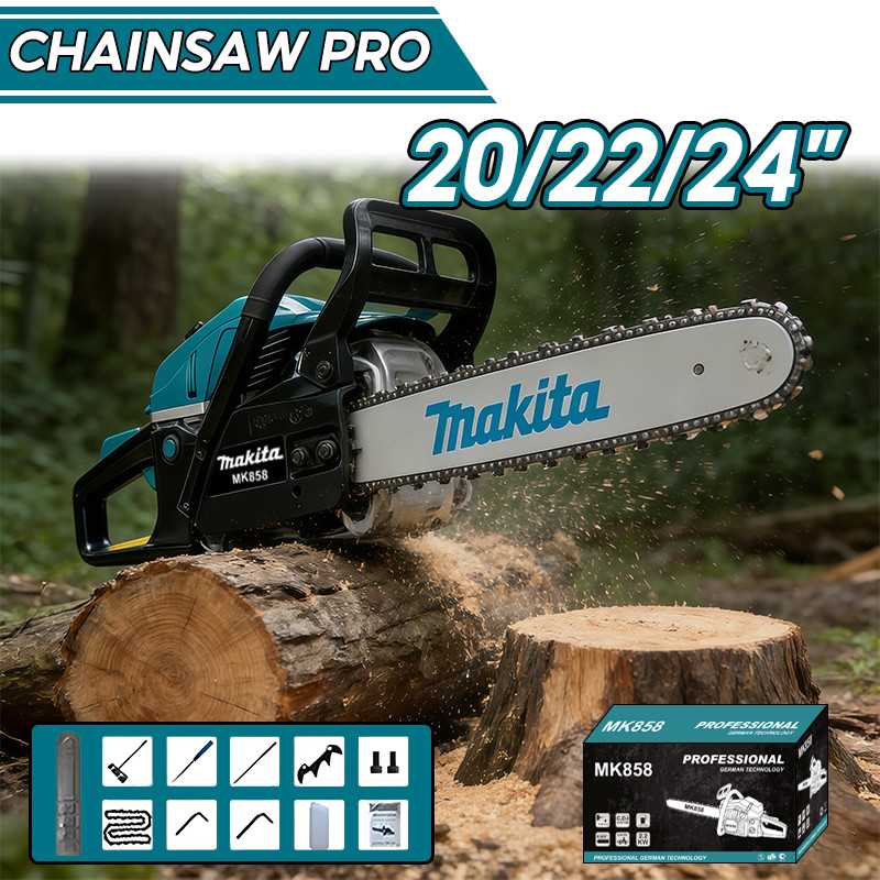 Makita Gergaji Mesin Kayu 24 Inch 85CC Chainsaw Original Japan Industrial Standard Mesin Gergaji Kay