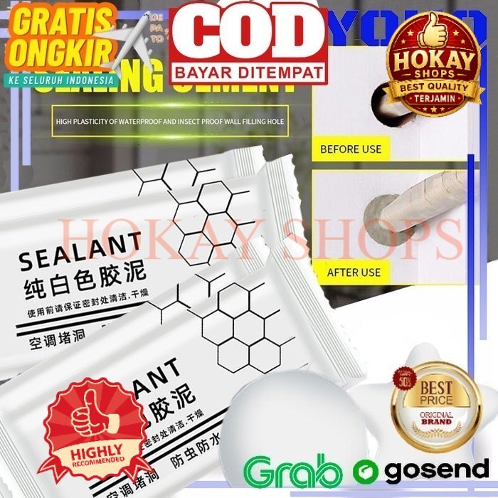 Sealant Semen Lem Perbaikan Lubang Dinding Ac Rumah Tangga Tahan Air Sealing Cement