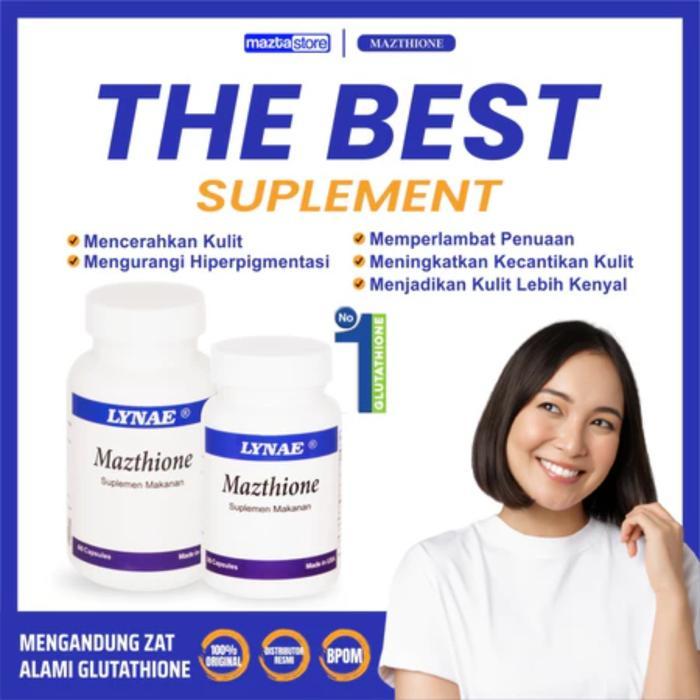 MAZTASTORE - Lynae Mazthione 60 Kapsul Glutathione untuk Mencerahkan Kulit