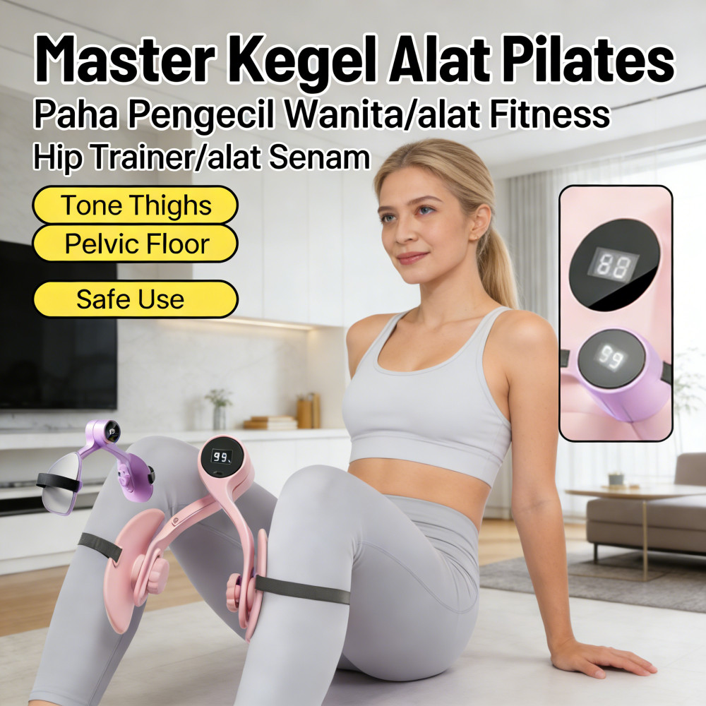 Hip Trainer Alat Fitness Mengencangkan Alat Senam Kegel Thigh Master/alat Pengecil Paha/pilates Alat
