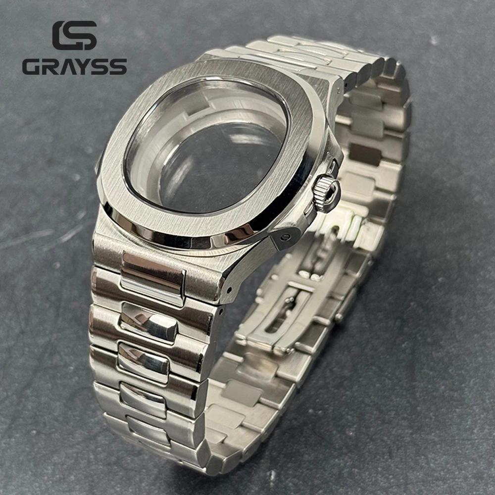 Casing Jam Tangan Philippe Square Baru 40mm, Aksesoris Cocok untuk Dial NH35 305mm, untuk Mesin Seik