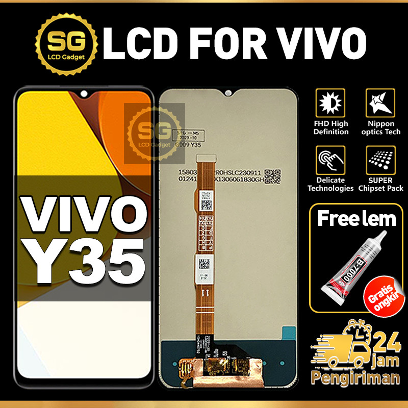 SG LCD VIVO Y35 Fullset HP Touchscreen VIVO Y35 Free Lem Glass Touch Screen Digitizer COD