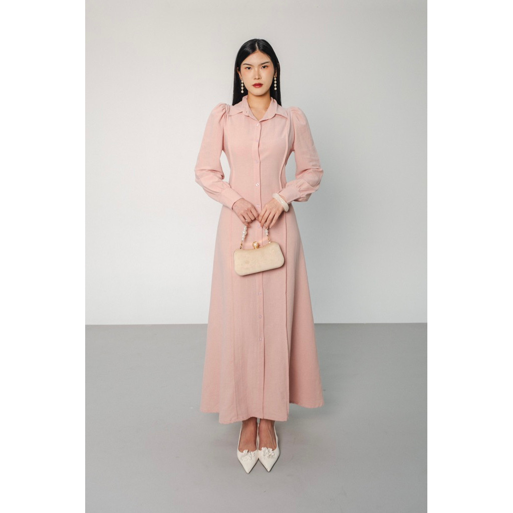 BIG SALE [LAVIA] Emilia Dress / Dress Puffy Sleeves Lengan Panjang