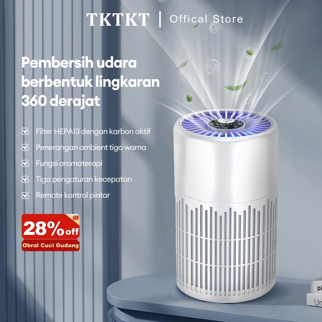TKTKT air purifier bayi HEPA13 air purifier ruangan pembersih udara Penyesuaian tiga kecepatan purif