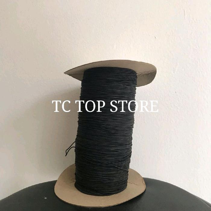 READY Tali Elastis Bulat 1mm (500 Meter) / Tali string / Tali karet 1 mm - Putih