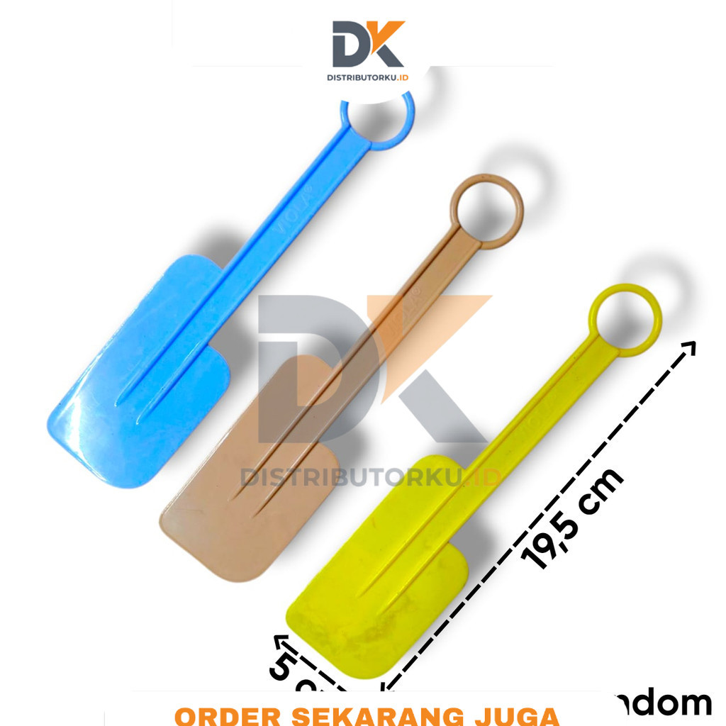 SOLET SENDOK CABE PLASTIK WARNA RANDOM  (DISTRIBUTORKU.ID)