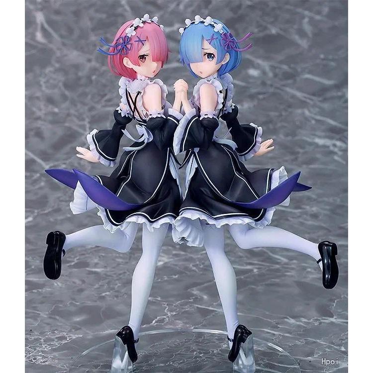 25cm Re:ZERO Starting Life in Another World Anime Figure Rem & Ram Tw Action Figure Rem/Ram Figure C