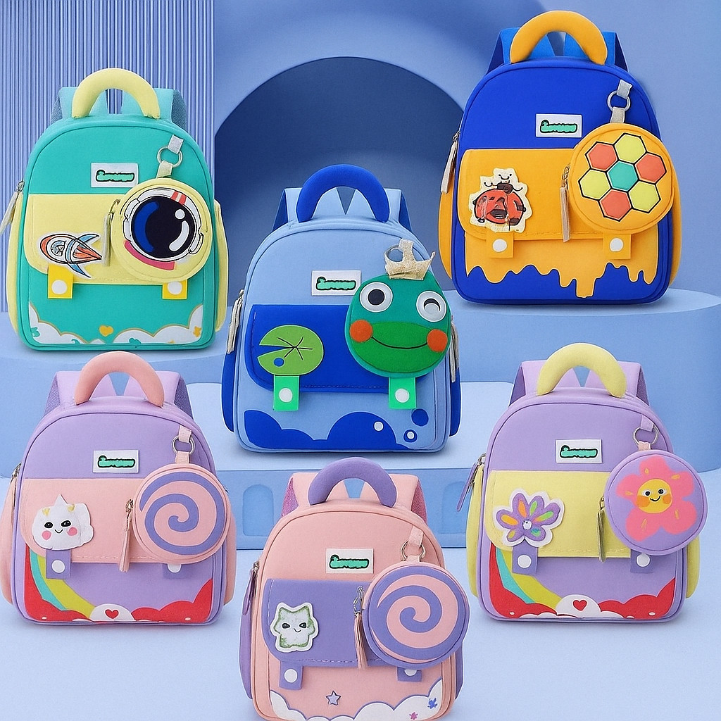 TAS RANSEL ANAK PAUD TK KARTUN LUCU PCH / TAS SEKOLAH ANAK PAUD / TAS RANSEL ANAK LUCU
