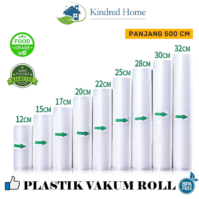 COD-Plastik Vakum Makanan Frozen Vacuum Sealer Storage Bag-CLEAR Plastik Vakum BINTIK BENING