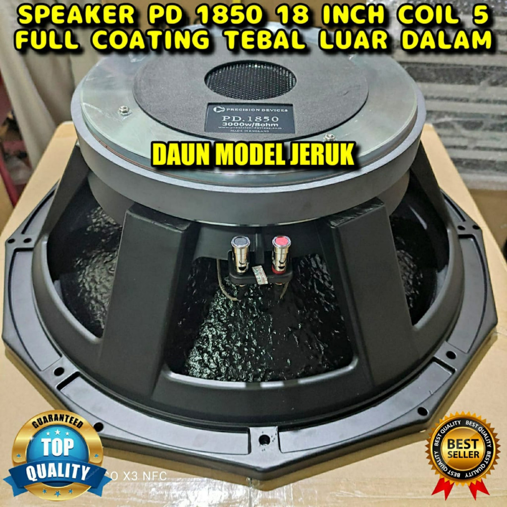 Speaker Komponen PD 1850 COATING JERUK PD1850 Precission Devices GRADE A 18 INCH