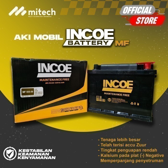 Incoe MF Aki Mobil MINI Clubman 555-59 12V / 55Ah - Aki Kering