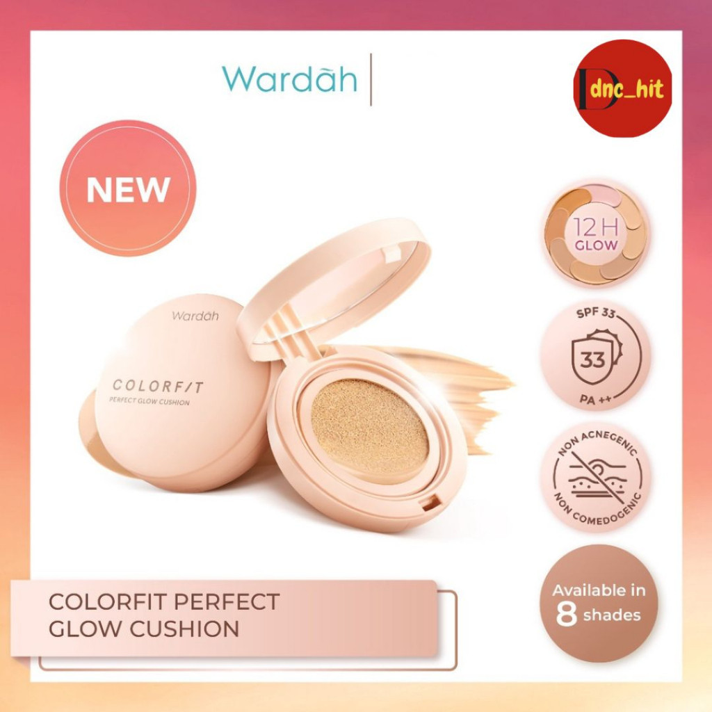 [BELI 1 GRATIS 1] Wardah Colorfit Perfect Glow Cushion 15g KEMASAN LAMA Free Case Cushion
