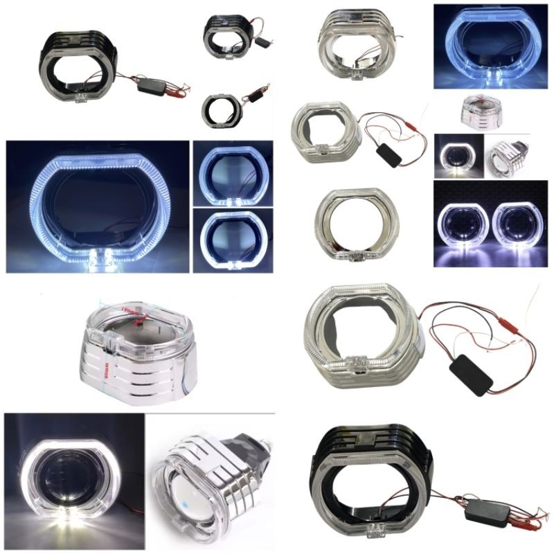 Shroud BMW Lampu Biled Cover Lampu Biled PNP 2.5 Inch 3.0 Inch Pemasangan Tinggal Klik