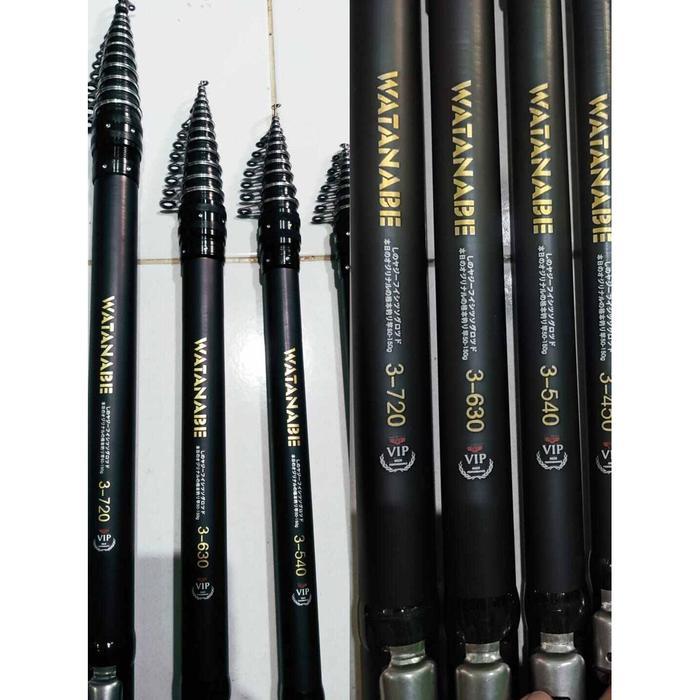 Joran Tegek Kolong Import Jepang Full Carbon Murni bisa di zoom 720 630 540 450 360 VIP Watanabe Asl