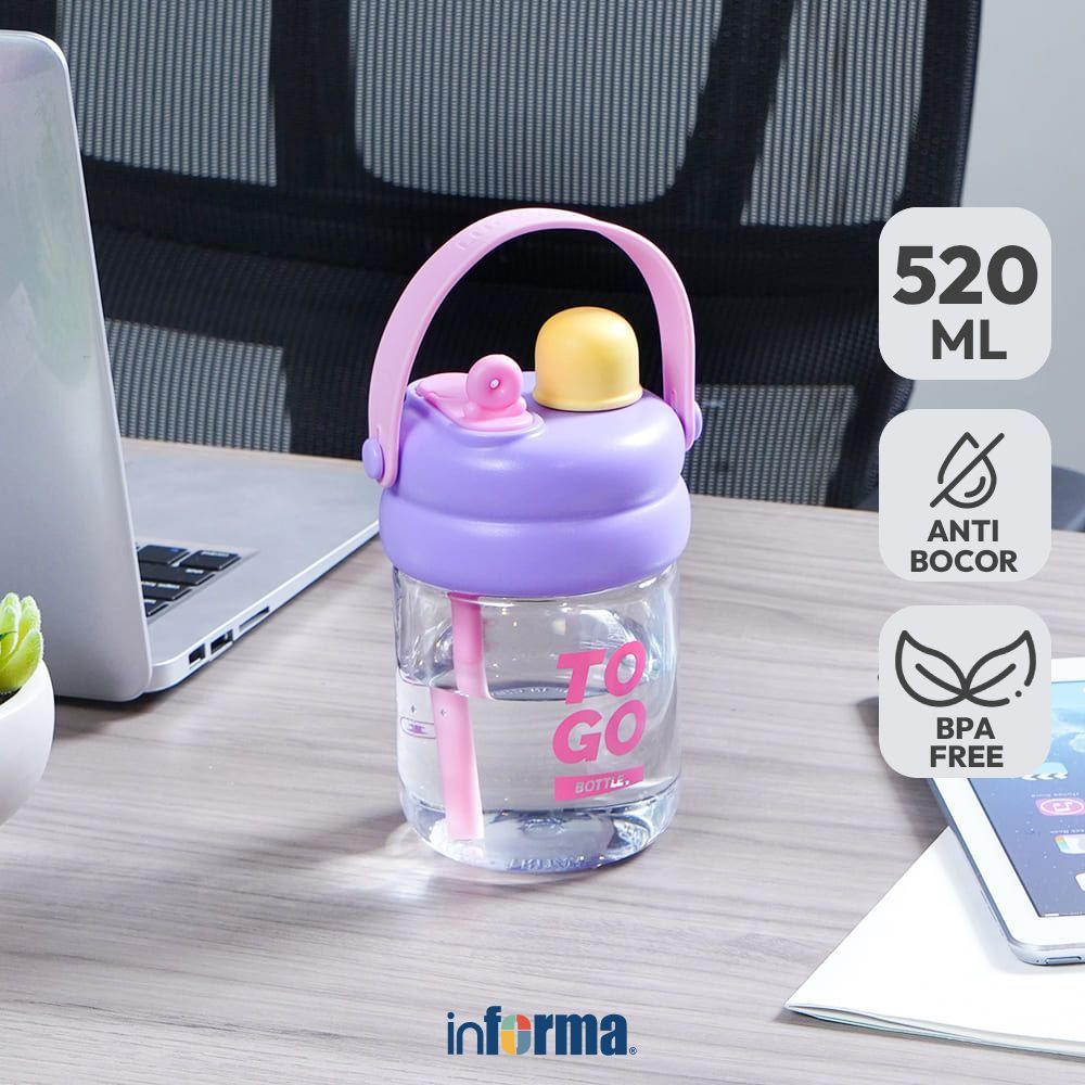Informa Appetite Scottie Tumbler Mini Plastik 520 ml Tumbler Botol Air Tempat Minum Botol Minuman Wa