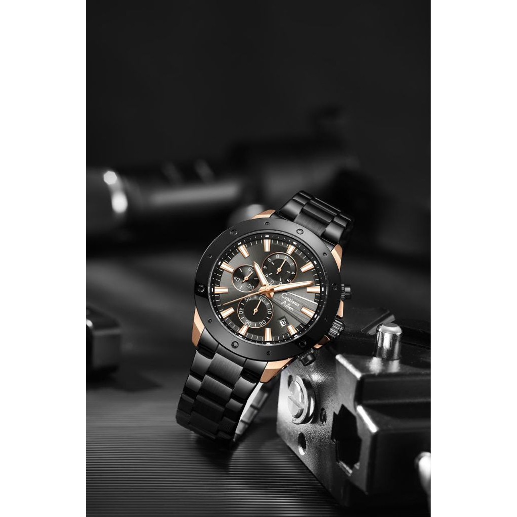 JAM TANGAN PRIA WANITA CRISTIANO AILLEN ORIGINAL CHRONO AKTIF SEMUA 8897
