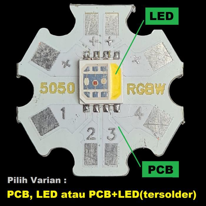 HPL RGBW SMD LED 5050 RED GREEN BLUE WHITE MERAH HIJAU BIRU PUTIH - LED only by Blezzystore