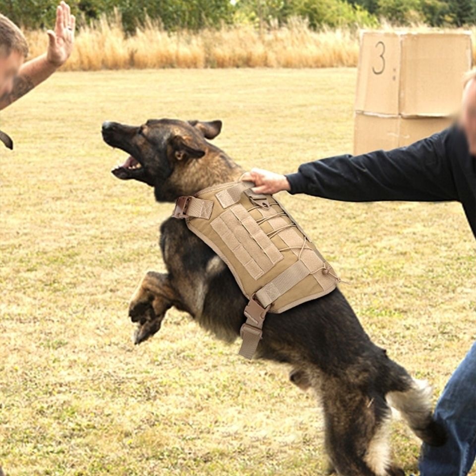 Tactical Dog Harness - Military-Grade K9 Vest,  Adjustable Working Harness for Police & Adventure Do