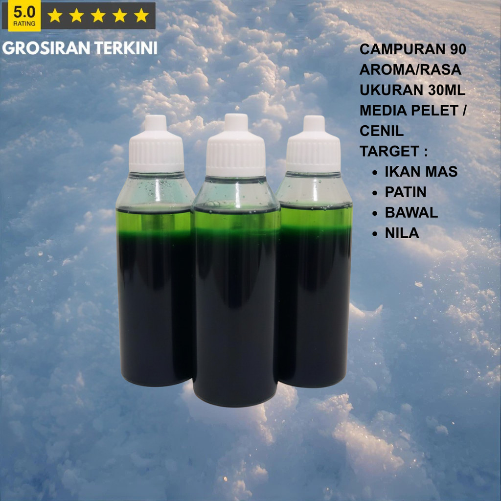 Grosiran Terkini Essen Essence Esen Aroma Ikan Campuran Umpan 90 Rasa Ukuran 30ml Oplosan Terbaik Pr