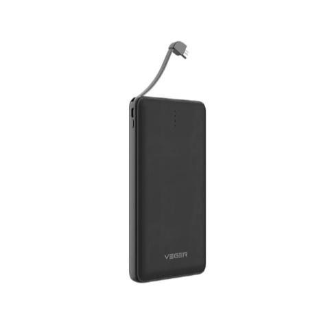Powerbank Veger V41 10000mAh Slim Portable Power Bank 10000 mAh - Hitam TERLARIS