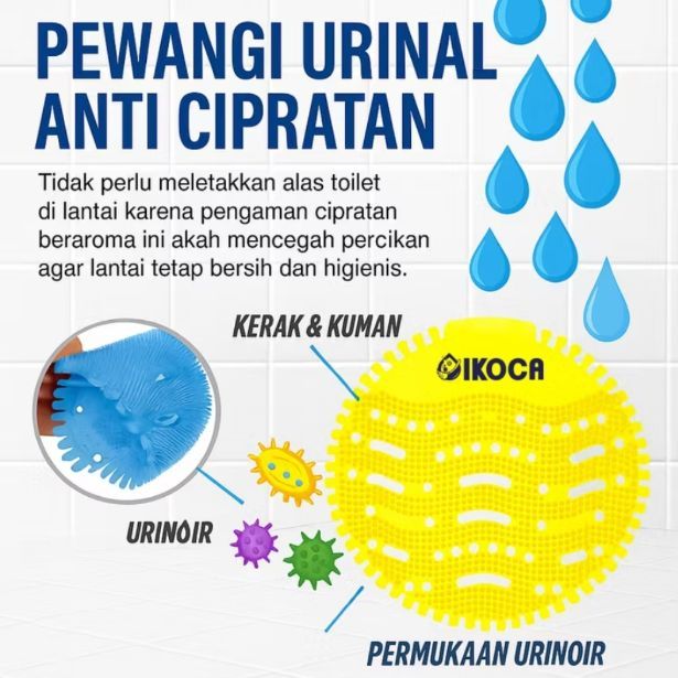 Urinal Screen Mat Pewangi Urinal Anti Cipratan Toilet Pria