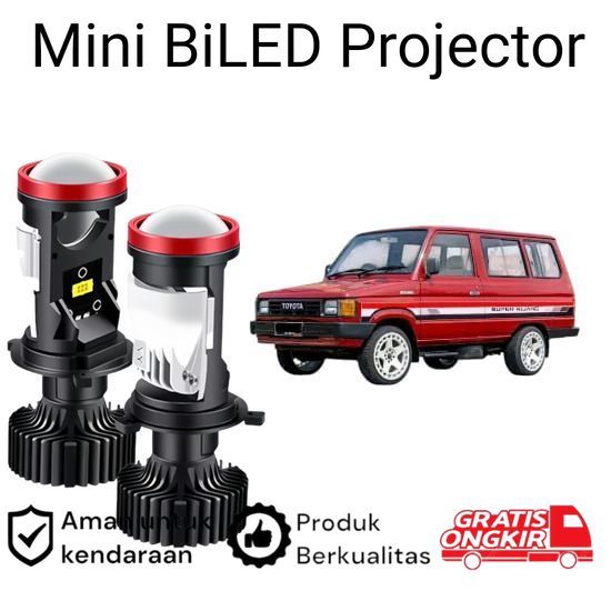 2pcs Lampu Utama LED H4 Projector High Power Mobil Toyota kijang Super Koko