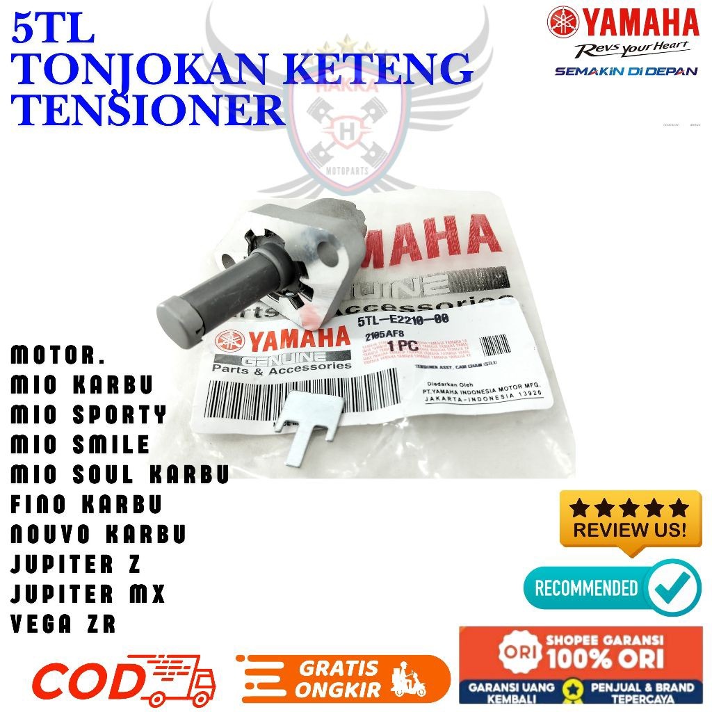 5TL ORIGINAL TENSIONER YAMAHA MIO KARBU, TENSIONER MIO SPORTY, TENSIONER YAMAHA MIO SOUL KARBU, TENS