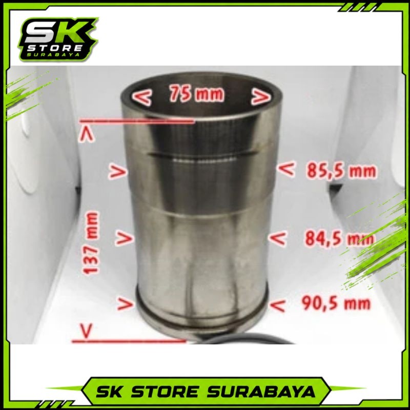 Boring Liner 75mm Cylinder Liner (75mm) Mesin Yanmar Kualitas Terbaik