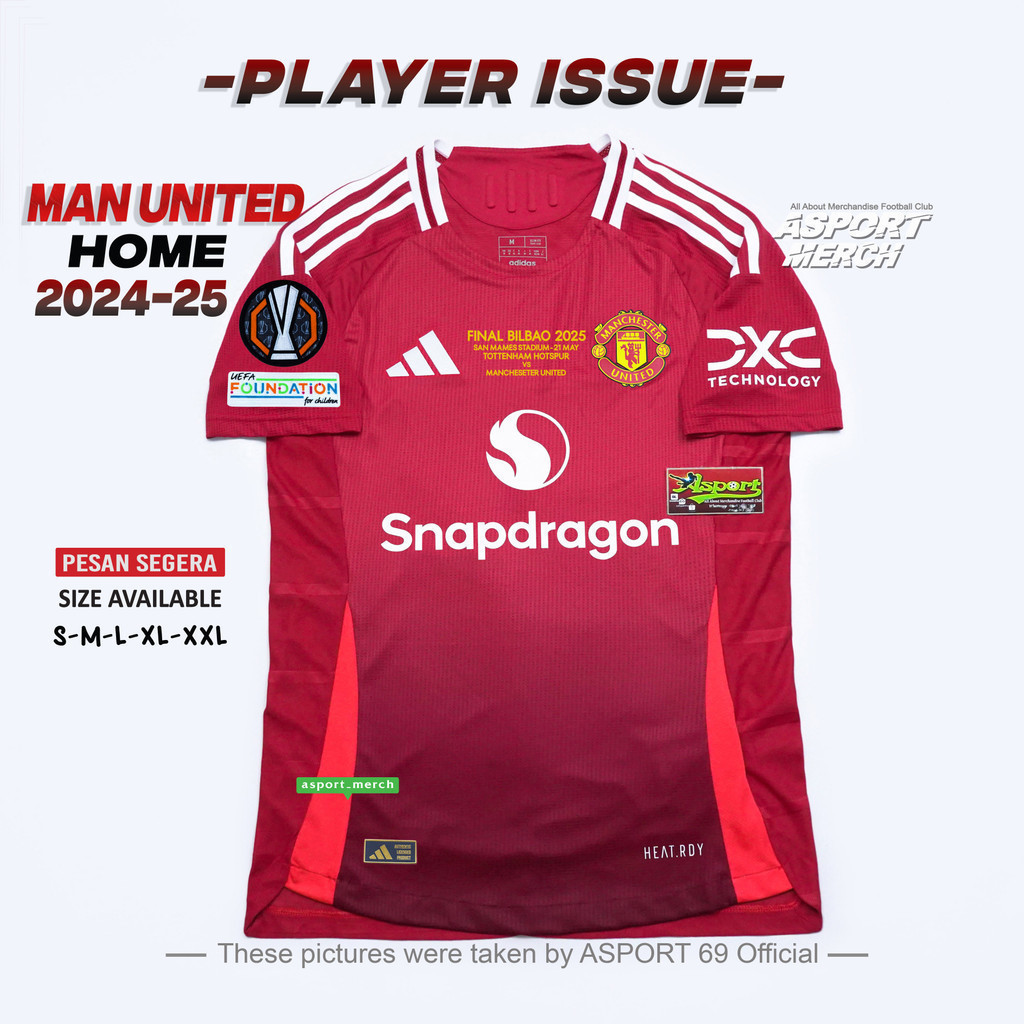 JERSEY PLAYER ISSUE MU MAN UNITED HOME 2024 2025 PI