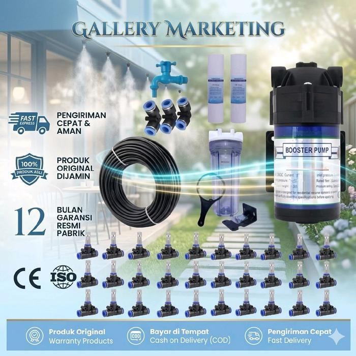 Mesin Embun Kabut Walet 17 Titik Nozzle Spayer Misting Kabut Walet