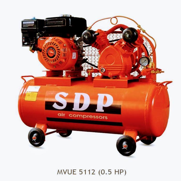 SDP 1/2HP Kompresor with Engine SHARK 5.5HP bensin & TANK Angin 65L